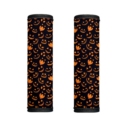 Halloween Pumpkin Faces Pattern Print Handle Covers