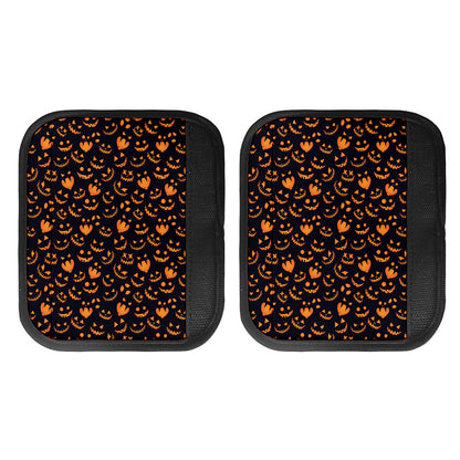 Halloween Pumpkin Faces Pattern Print Handle Covers