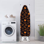 Halloween Pumpkin Faces Pattern Print Ironing Board Cover