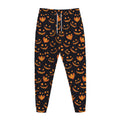 Halloween Pumpkin Faces Pattern Print Jogger Pants