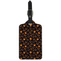 Halloween Pumpkin Faces Pattern Print Luggage Tag