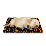 Halloween Pumpkin Faces Pattern Print Pet Cooling Mat Cover