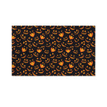 Halloween Pumpkin Faces Pattern Print Polyester Flag