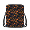 Halloween Pumpkin Faces Pattern Print Rectangular Crossbody Bag