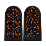 Halloween Pumpkin Faces Pattern Print Skillet Handle Cover