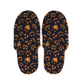 Halloween Pumpkin Faces Pattern Print Slippers