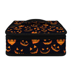 Halloween Pumpkin Faces Pattern Print Small Lunch Bag