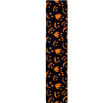 Halloween Pumpkin Faces Pattern Print Table Runner