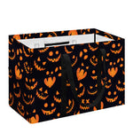 Halloween Pumpkin Faces Pattern Print Utility Tote Bag