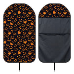 Halloween Pumpkin Faces Pattern Print Waterproof Car Seat Cover