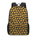 Halloween Pumpkin Jack-O'-Lantern Print 17 Inch Backpack