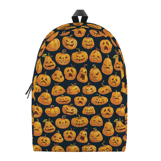Halloween Pumpkin Jack-O'-Lantern Print Backpack
