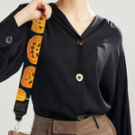 Halloween Pumpkin Jack-O'-Lantern Print Bag Strap