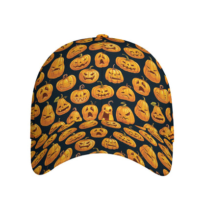 Halloween Pumpkin Jack-O'-Lantern Print Baseball Cap