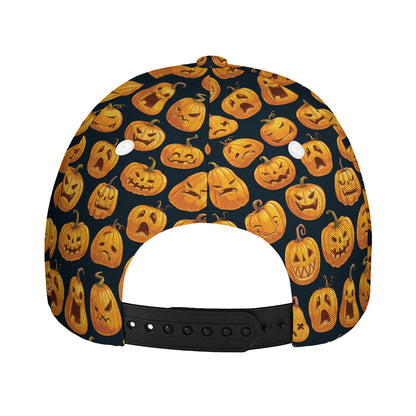 Halloween Pumpkin Jack-O'-Lantern Print Baseball Cap