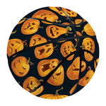 Halloween Pumpkin Jack-O'-Lantern Print Basketball