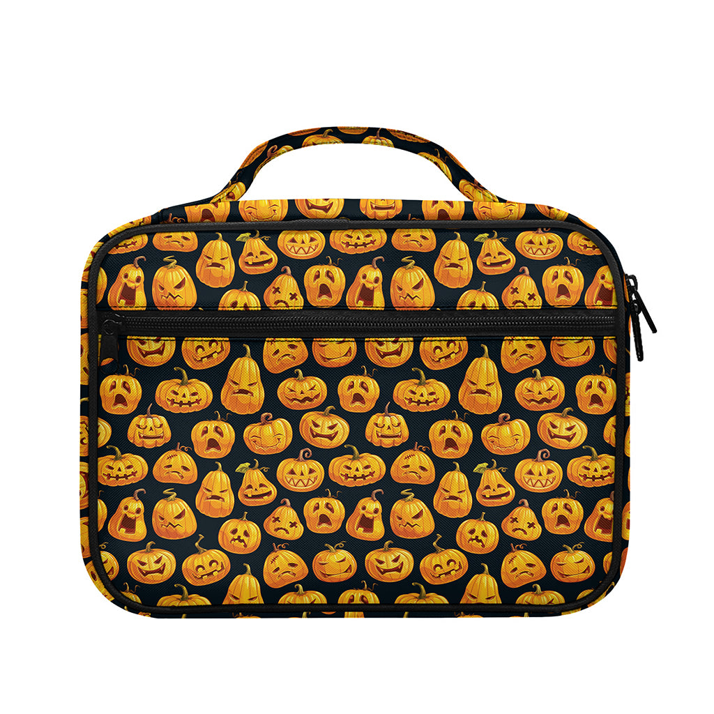 Halloween Pumpkin Jack-O'-Lantern Print Briefcase Bible Bag