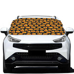 Halloween Pumpkin Jack-O'-Lantern Print Car Windshield Snow Cover