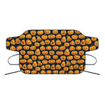 Halloween Pumpkin Jack-O'-Lantern Print Car Windshield Snow Cover