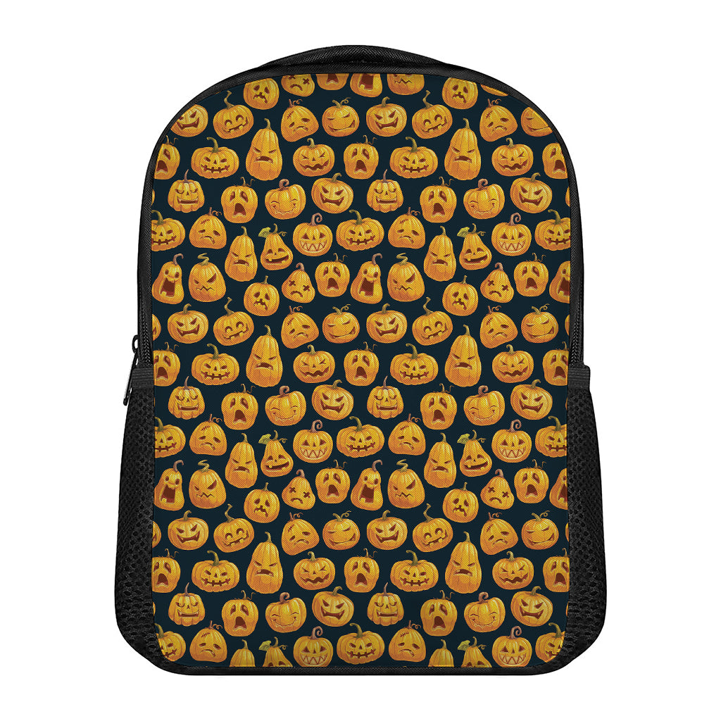 Halloween Pumpkin Jack-O'-Lantern Print Casual Backpack