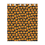 Halloween Pumpkin Jack-O'-Lantern Print Curtain