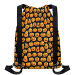 Halloween Pumpkin Jack-O'-Lantern Print Drawstring Backpack