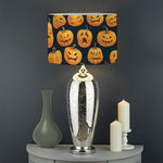 Halloween Pumpkin Jack-O'-Lantern Print Drum Lamp Shade