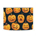 Halloween Pumpkin Jack-O'-Lantern Print Drum Lamp Shade