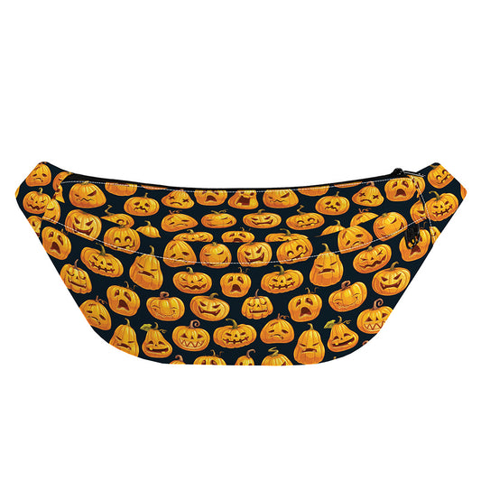 Halloween Pumpkin Jack-O'-Lantern Print Fanny Pack