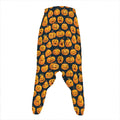 Halloween Pumpkin Jack-O'-Lantern Print Hammer Pants
