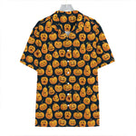 Halloween Pumpkin Jack-O'-Lantern Print Hawaiian Shirt
