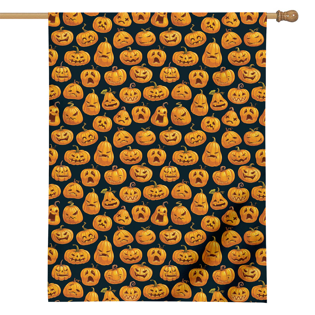 Halloween Pumpkin Jack-O'-Lantern Print House Flag