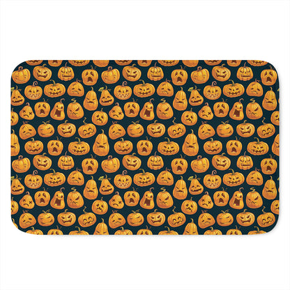 Halloween Pumpkin Jack-O'-Lantern Print Indoor Door Mat
