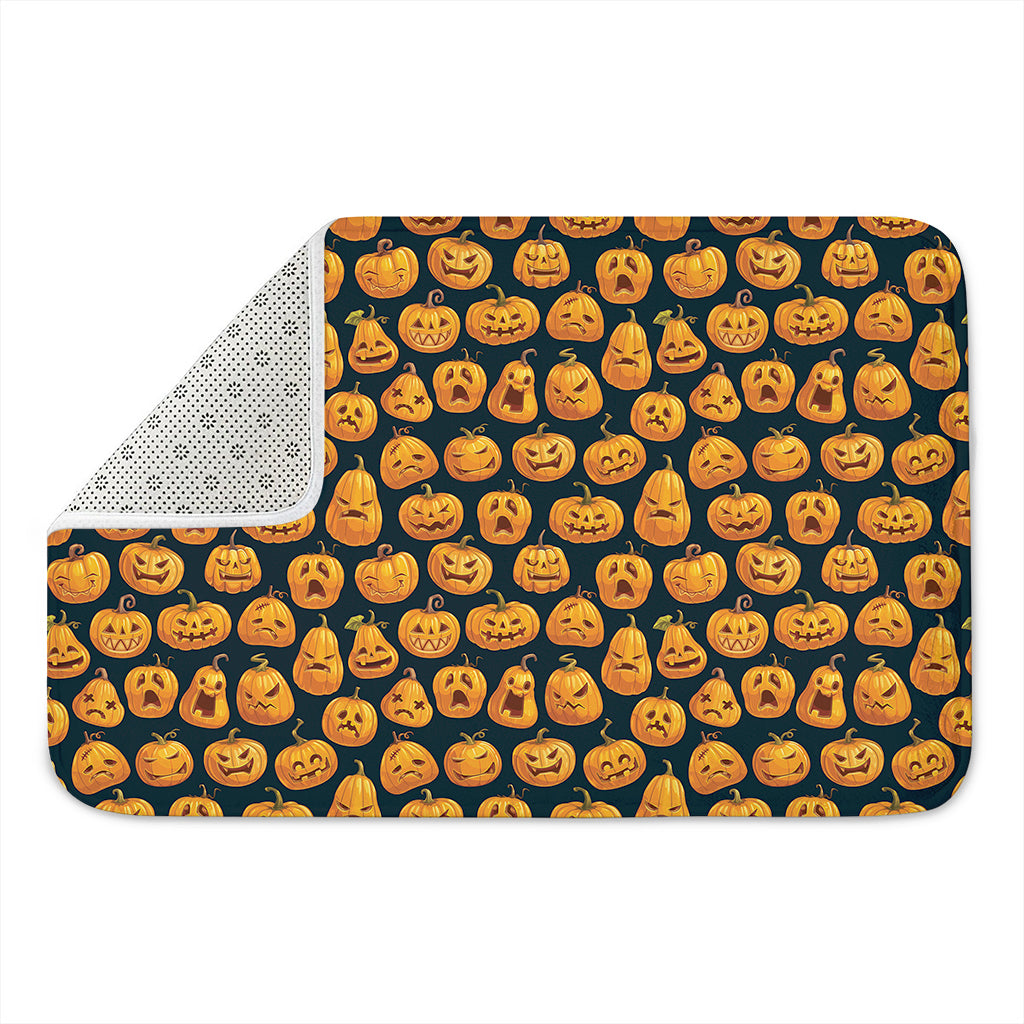 Halloween Pumpkin Jack-O'-Lantern Print Indoor Door Mat