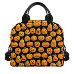 Halloween Pumpkin Jack-O'-Lantern Print Insulated Lunch Bag