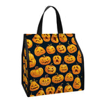 Halloween Pumpkin Jack-O'-Lantern Print Insulated Lunch Tote
