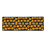 Halloween Pumpkin Jack-O'-Lantern Print Long Kitchen Mat