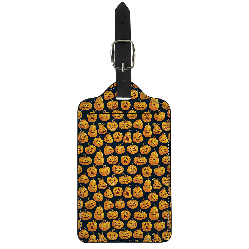 Halloween Pumpkin Jack-O'-Lantern Print Luggage Tag
