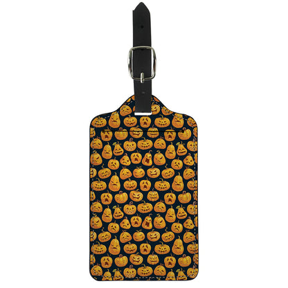 Halloween Pumpkin Jack-O'-Lantern Print Luggage Tag
