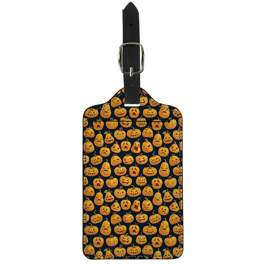 Halloween Pumpkin Jack-O'-Lantern Print Luggage Tag