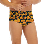 Halloween Pumpkin Jack-O'-Lantern Print Men's Briefs