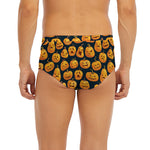 Halloween Pumpkin Jack-O'-Lantern Print Men's Briefs