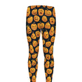 Halloween Pumpkin Jack-O'-Lantern Print Men's Leggings