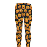Halloween Pumpkin Jack-O'-Lantern Print Men's leggings