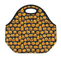 Halloween Pumpkin Jack-O'-Lantern Print Neoprene Lunch Bag