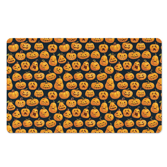 Halloween Pumpkin Jack-O'-Lantern Print Polyester Doormat