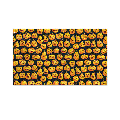 Halloween Pumpkin Jack-O'-Lantern Print Polyester Flag