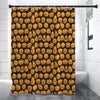 Halloween Pumpkin Jack-O'-Lantern Print Premium Shower Curtain