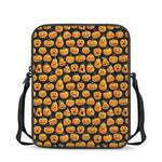 Halloween Pumpkin Jack-O'-Lantern Print Rectangular Crossbody Bag