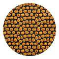 Halloween Pumpkin Jack-O'-Lantern Print Round Blanket